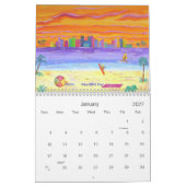 2022 Kalender~ Surfers Geschrapt Kalender (Jan 2027)