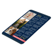 2022 Kalendernachting Coral Gold Family Foto Colla Magneet (Linkerzijde)