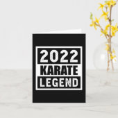 2022 Karate Legende Cadeau Kaart (Gele Bloem)