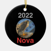 2022 Keramisch cirkelvormig Nova Keramisch Ornament (Voorkant)