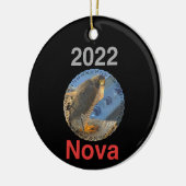 2022 Keramisch cirkelvormig Nova Ornament (Links)