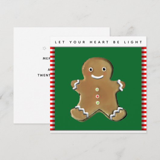 2022 Kerstfeestkaarten Feestdagenkaart (Voorkant / Achterkant)