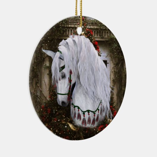 2022 Kerstmis2 Tweezijdig versierd Keramisch Ornament (Rechts)