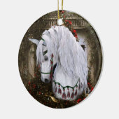2022 Kerstpaard 2-zijdig ornament (Links)