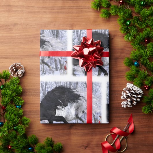 2022 Kerstpaarden Cadeaupapier (Feestdagen Geschenken)