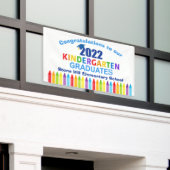 2022 Kindergarten Afstuderen basisschool Spandoek (Buitenkant Gebouw)