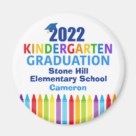 2022 Kindergarten Afstuderen Cute Custom School Magneet