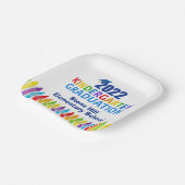 2022 Kindergarten Afstuderen Douane School Party Papieren Bordje (Gebogen)