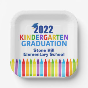 2022 Kindergarten Afstuderen Douane School Party Papieren Bordje
