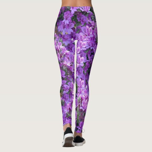2022 kleur van de jaarbloemen leggings (Achterkant)