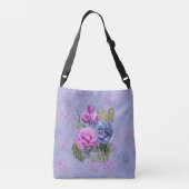 2022 kleur van de jaarzak bloemen crossbody tas (Achterkant)