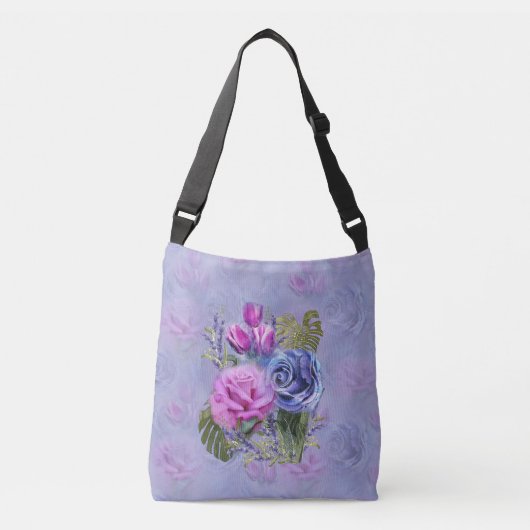 2022 kleur van de jaarzak bloemen crossbody tas (Voorkant)