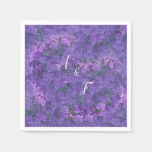 2022 kleur van het jaar bloemen servet (Voorkant)