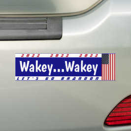 2022 Laten we gaan Brandon Wakey Wakey  Bumpersticker
