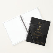 2022 Leather Wedding Our 3th Jubileum Guestbook Notitieboek (Binnen)