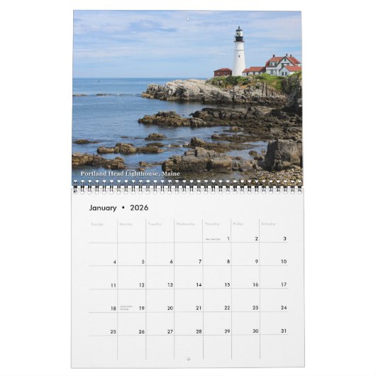 2022 LighthouseGuy.com Lighthouse Calendar Kalender (Jan 2026)