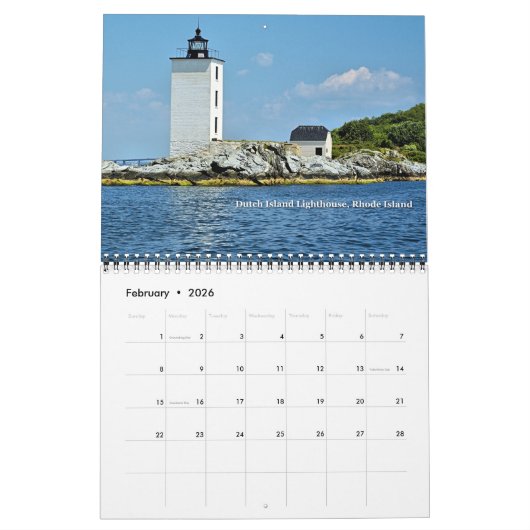 2022 LighthouseGuy.com Lighthouse Calendar Kalender (Feb 2026)