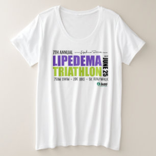 2022 Lipedema Triathlon - Plus formaat Shirt