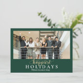 2022 Logo QR Code Foto Business Holiday Cards Feestdagenkaart (Staand voorkant)