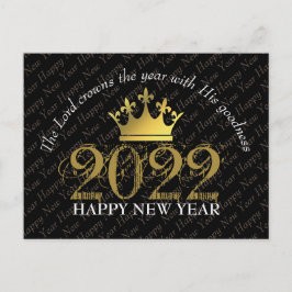 2022 LORD KROWNS JAAR Christelijk Gelukkig nieuwja Briefkaart