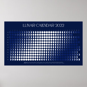 2022 Lunar Cycle Print, Value Poster Paper (Matte)