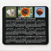 2022 Maandelijkse kalender - zwart - Aangepast 3 f Muismat (Voorkant)