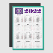 2022 Magnetische 5x7 Agenda met Kente Kaleidoscope (Voorkant / Achterkant)