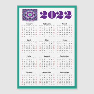 2022 Magnetische 5x7 Agenda met Kente Kaleidoscope