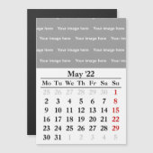 2022 Mei kalender Magnetische kaart (Voorkant / Achterkant)