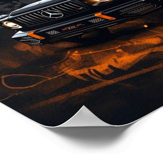 2022 Mercedes AMG G63 G-Class G-Wagon Luxury SUV Poster (Hoek)