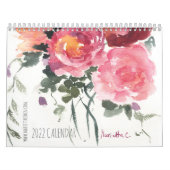 2022 Middelgrote agenda voor twee pagina's, witte  Kalender (Hoes)