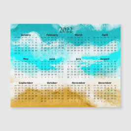 2022 Mini Kalender Magnetische Oceaan Uitnodiging