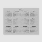 2022 Mini kalender magnetische uitnodiging (Voorkant)