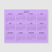 2022 Mini kalender magnetische uitnodiging (Voorkant)