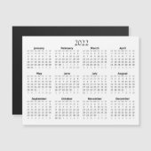 2022 Mini Kalender Magnetische Uitnodiging (Voorkant / Achterkant)
