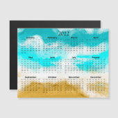 2022 Mini Maankalender Magnetische Oceaan Uitnodiging (Voorkant / Achterkant)