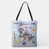 2022 Mitzvah Mah Jongg Canvas tas (Achterkant)