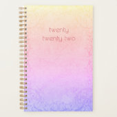 2022 Moderne Pastel Rainbow Gradient Planner (Voorkant)