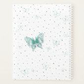 2022 Monogram naam White Modern Planner (Achterkant)