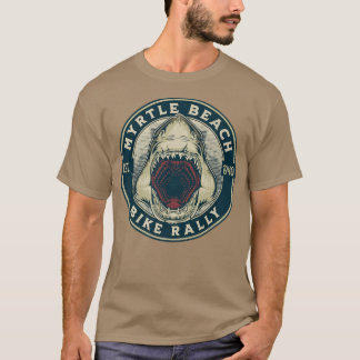 2022 MYRTLE BEACH BIKE RALLY BIKER SHARK D T-SHIRT
