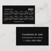 2022 Neon White Agenda van Janz Visitekaartje (Voorkant / Achterkant)