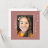 2022 Nieuwe jaren Eenvoudige 'Earthy Tone'-foto Kaart (Voorkant / Achterkant in situ)