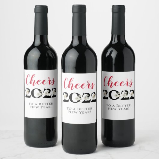2022 Nieuwjaar van de Cheers Wine Wijn Etiket (Flessen)