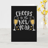 2022 Nieuwjaarsaanpassing Happy Feest Familie Pyja Kaart (Gele Bloem)