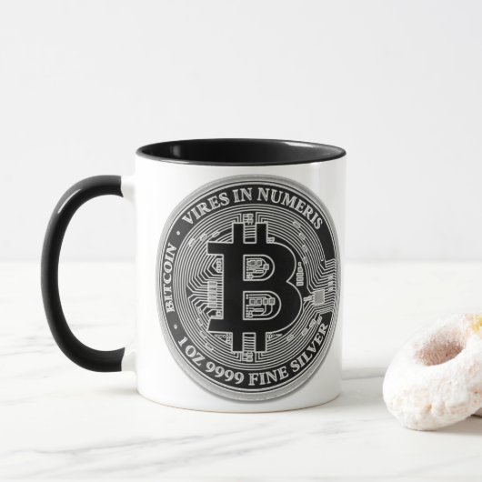 2022 Niue 1 oz Zilveren Bitcoin Mok (Met donut)