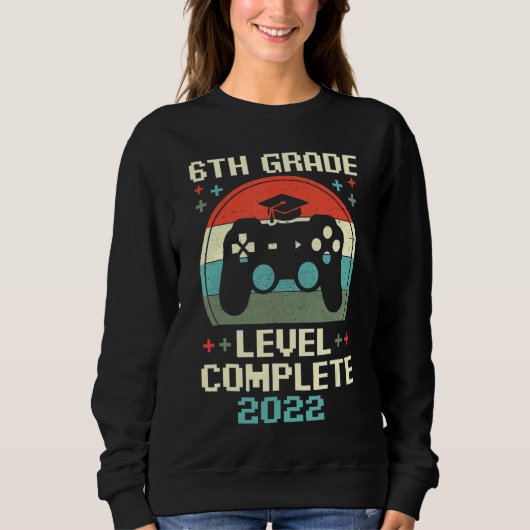 2022 Niveau Complete Afstuderen 6e Grade Gamer Trui (Voorkant)