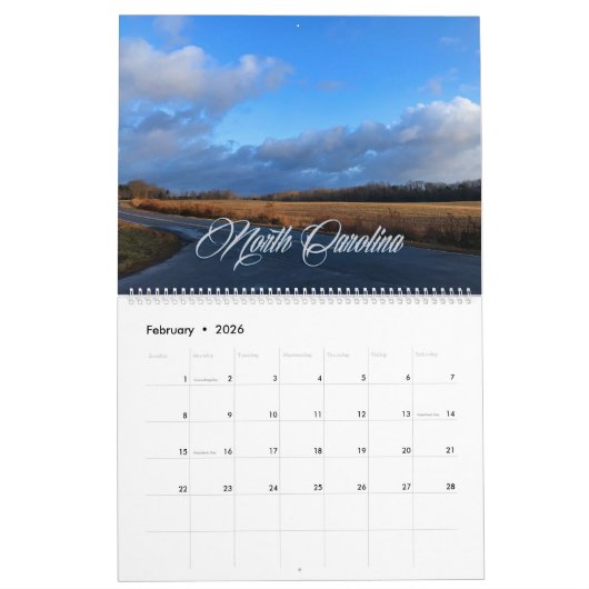 2022 North Carolina-kalender Kalender (Feb 2026)