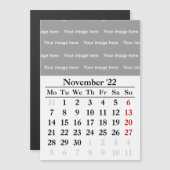 2022 November kalender Magnetische kaart (Voorkant / Achterkant)