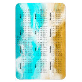 2022 Ocean Beach Kalender Mini Magneet (Verticaal)