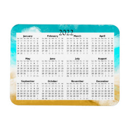 2022 Ocean Beach Kalender Mini Magneet